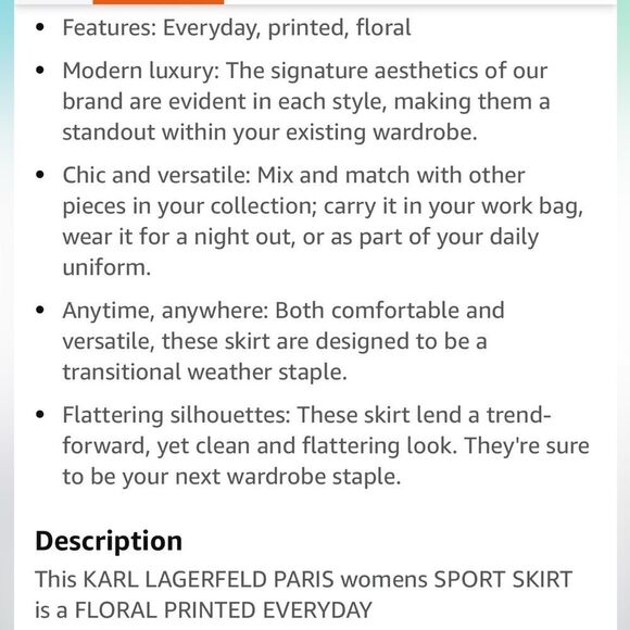 KARL LAGERFELD WOMEN’S SKIRT FLORAL LINED INSIDE ROUCHED AROUND WAIST SIZE SMALL - Picture 6 of 7